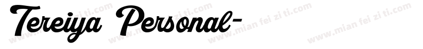 Tereiya Personal字体转换